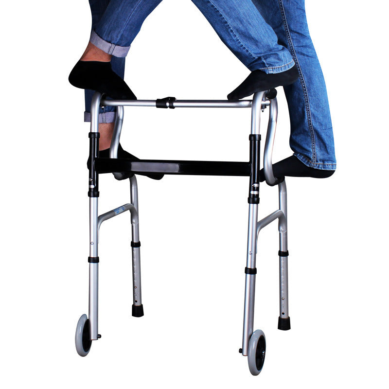 Adjustable Aluminum Folding Walker for Elderly