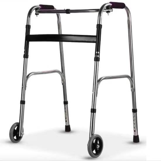 Sturdy Stainless Folding Walker for Elderly