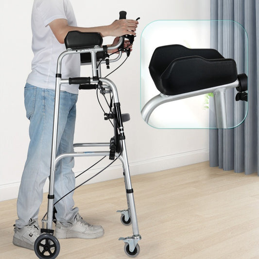 Lightweight Aluminium Wheelchair with Armrests for Disabled