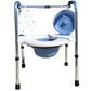 Foldable Portable Commode Chair for Elderly and Disabled