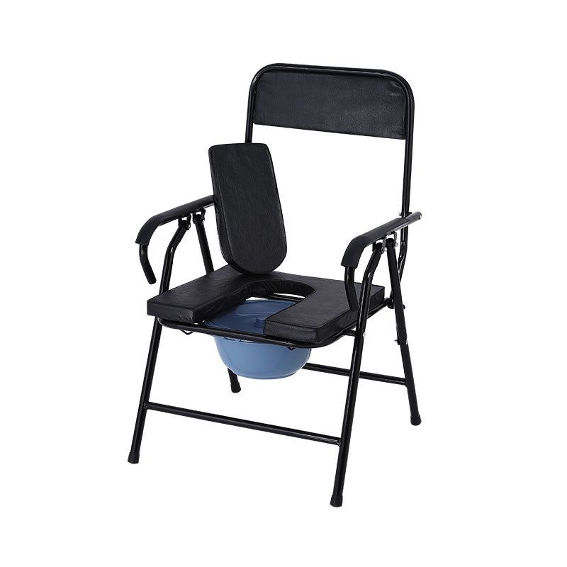 Portable Foldable Commode Chair for Elderly and Pregnant Women