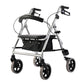 Lightweight Foldable Four-wheel Walker with Seat for Elderly Shopping