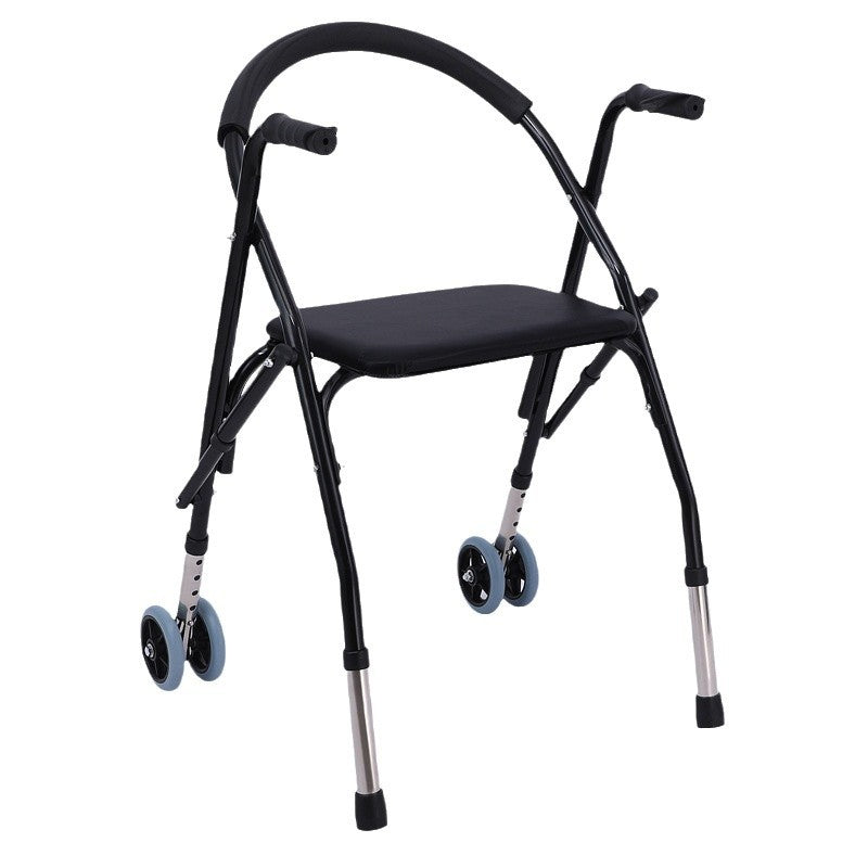 Sturdy Folding Walker for Elderly Mobility Aid