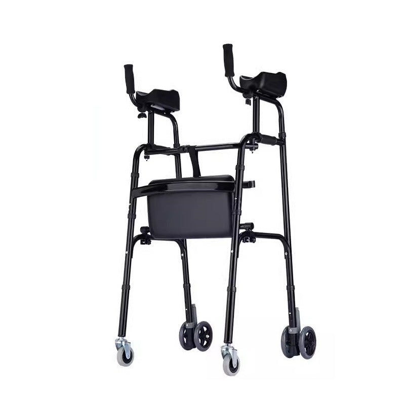 Comfortable, Portable, Foldable Folding Walker for Walking and Sitting