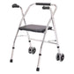 Sturdy Folding Walker with Wheels and Seat for Elderly