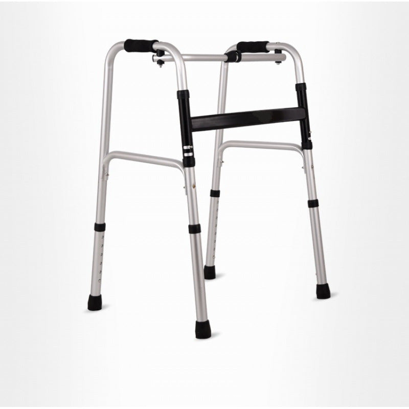 Sturdy, Foldable, Anti-slip Folding Walker for Elderly 铝合金助行器【黑杠】