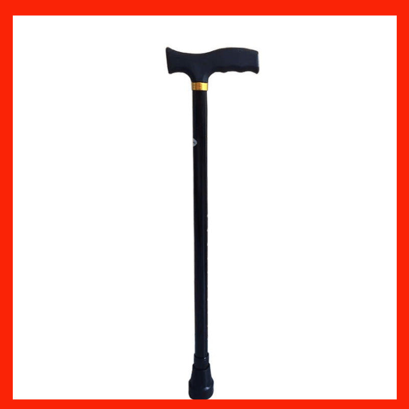 Lightweight, Thickened, Anti-slip Walking Canes for Seniors 铝合金黑色 +备用脚垫