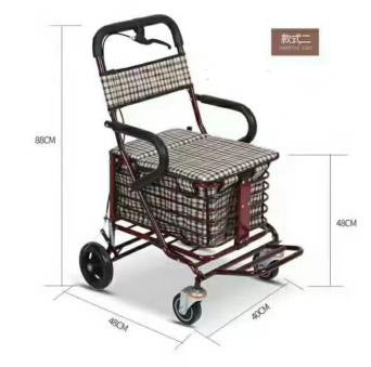 Sturdy Folding Walker for Mobility Aid 碳钢手推车