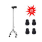 Lightweight, Foldable, Anti-slip Walking Canes for Seniors #####不锈钢加高四脚拐杖胶套#####