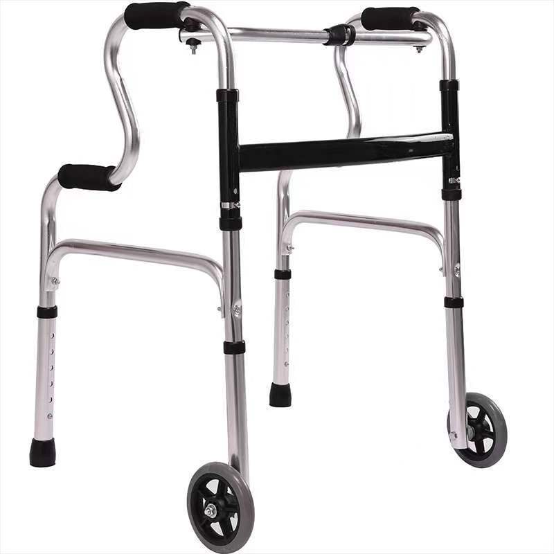 Lightweight Aluminum Mobility Aid for Disabled 带轮款 不锈钢