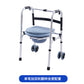 Sturdy Aluminium Commode Chair for Mobility Aid 单弯加双轮翻转坐便配置