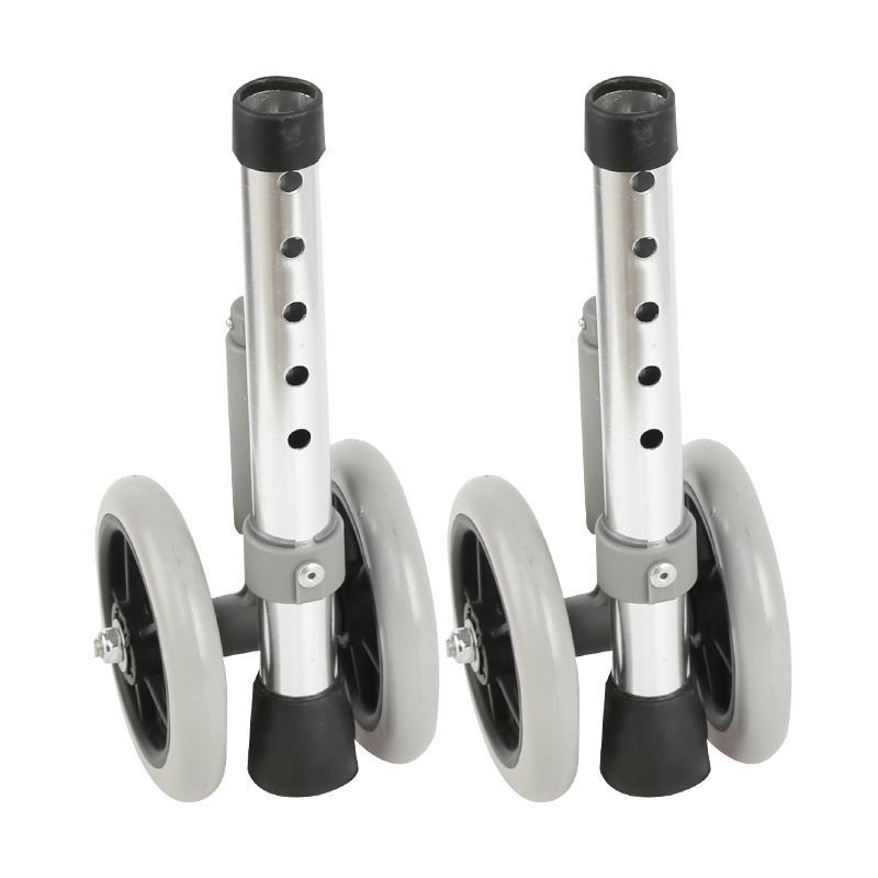 Sturdy Mobility Walker Accessories for Elderly 直径28mm铝合金5档刹车轮一对