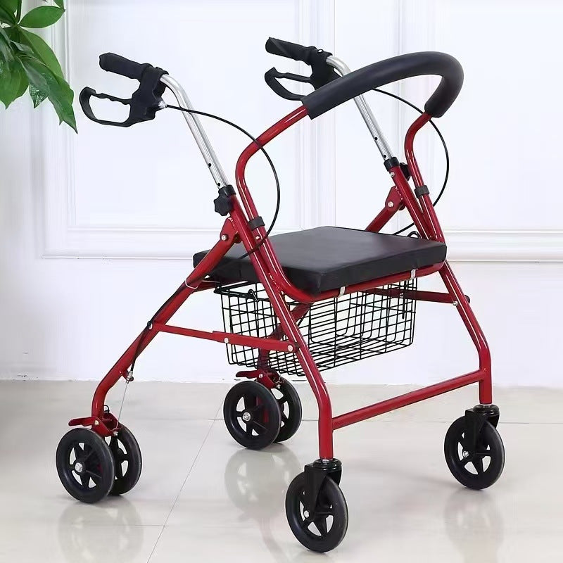 Sturdy Folding Walker for Mobility Aid 六轮手推车