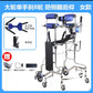 Sturdy Elderly Mobility Aid for Stroke Rehabilitation 升级大轮单手刹女款（行走） 蓝色