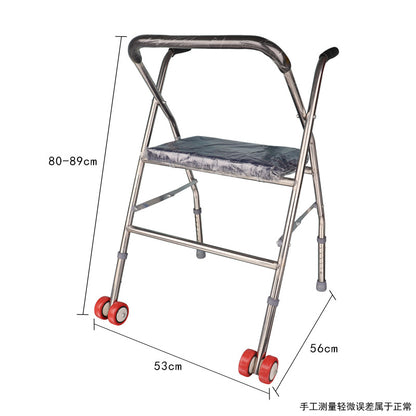 Customizable Stainless Steel Mobility Aid for Disabled 轮座助行器