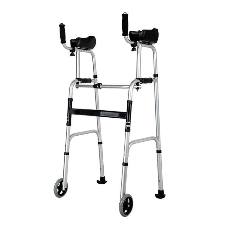 Lightweight Aluminium Wheelchair with Armrests for Disabled