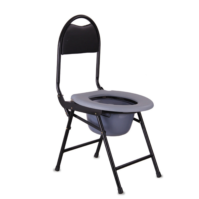 Portable Foldable Commode Chair for Elderly and Pregnant Women