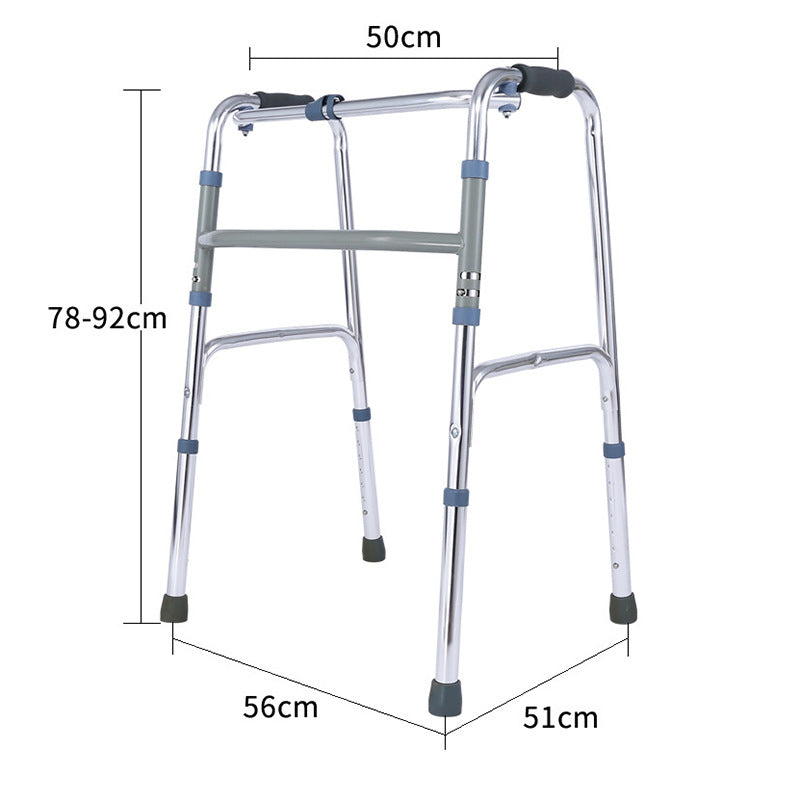 Adjustable Grey-barred Walker for Disabled and Elderly 单弯灰杠助行器 灰色