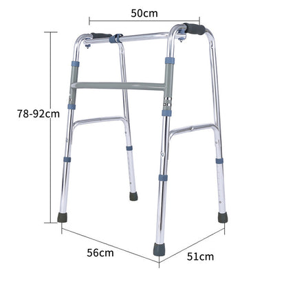 Adjustable Grey-barred Walker for Disabled and Elderly 单弯灰杠助行器 灰色