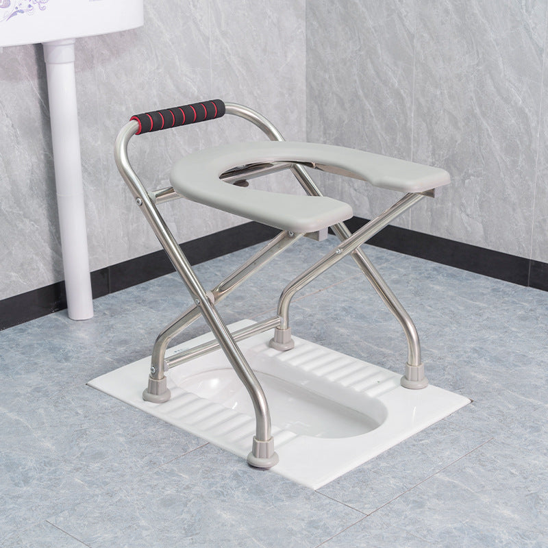 Portable Foldable Commode Chair for Elderly and Pregnant Women