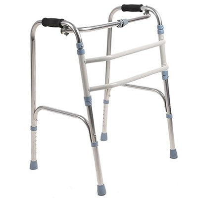 Adjustable Folding Stainless Walker for Elderly 不锈钢轻便款