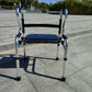 Foldable Portable Commode Chair for Elderly and Disabled 铝双弯基础款加皮革板