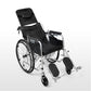 Portable Dual-brake Full-recline Wheelchairs for Seniors