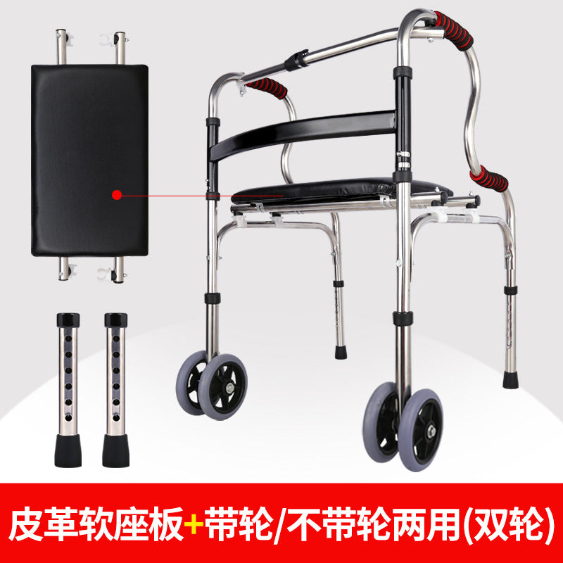 Sturdy Stainless Folding Walker for Elderly 02