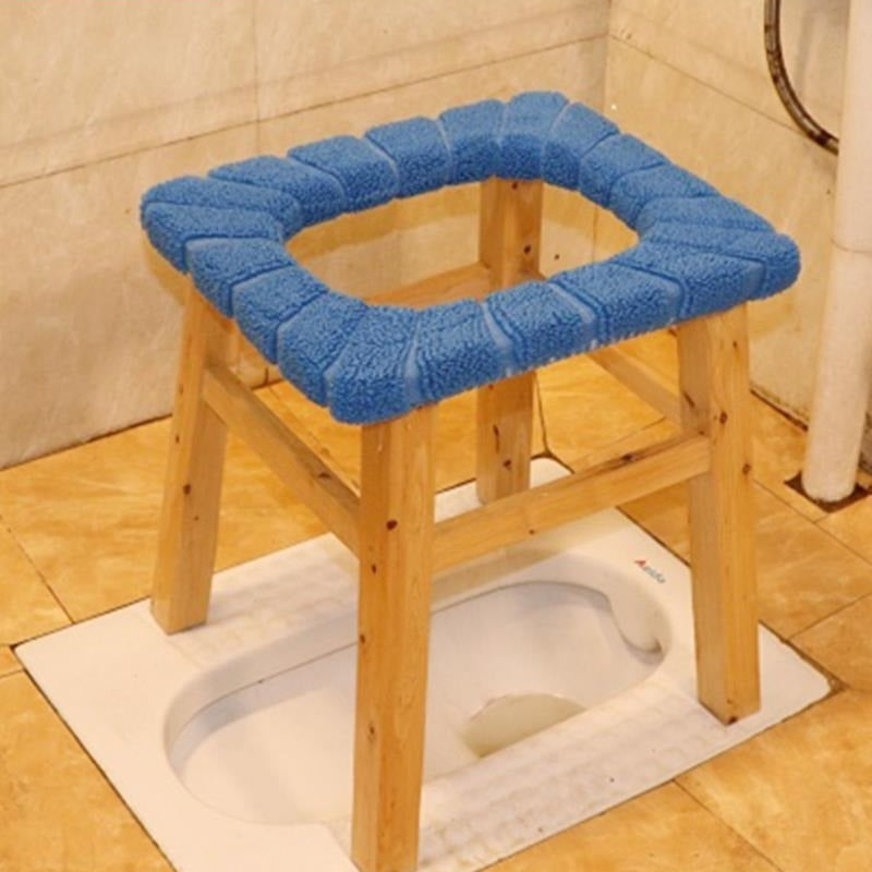 Adjustable Portable Commode Chair for Elderly and Pregnant Women 