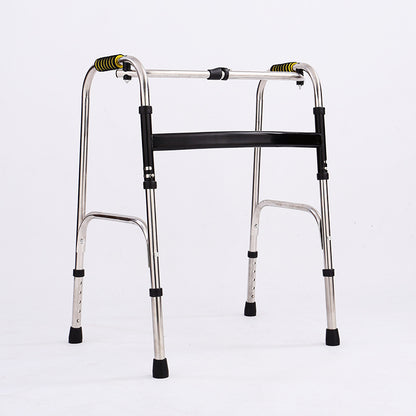 Adjustable Stainless Folding Walker for Elderly 不锈钢单弯