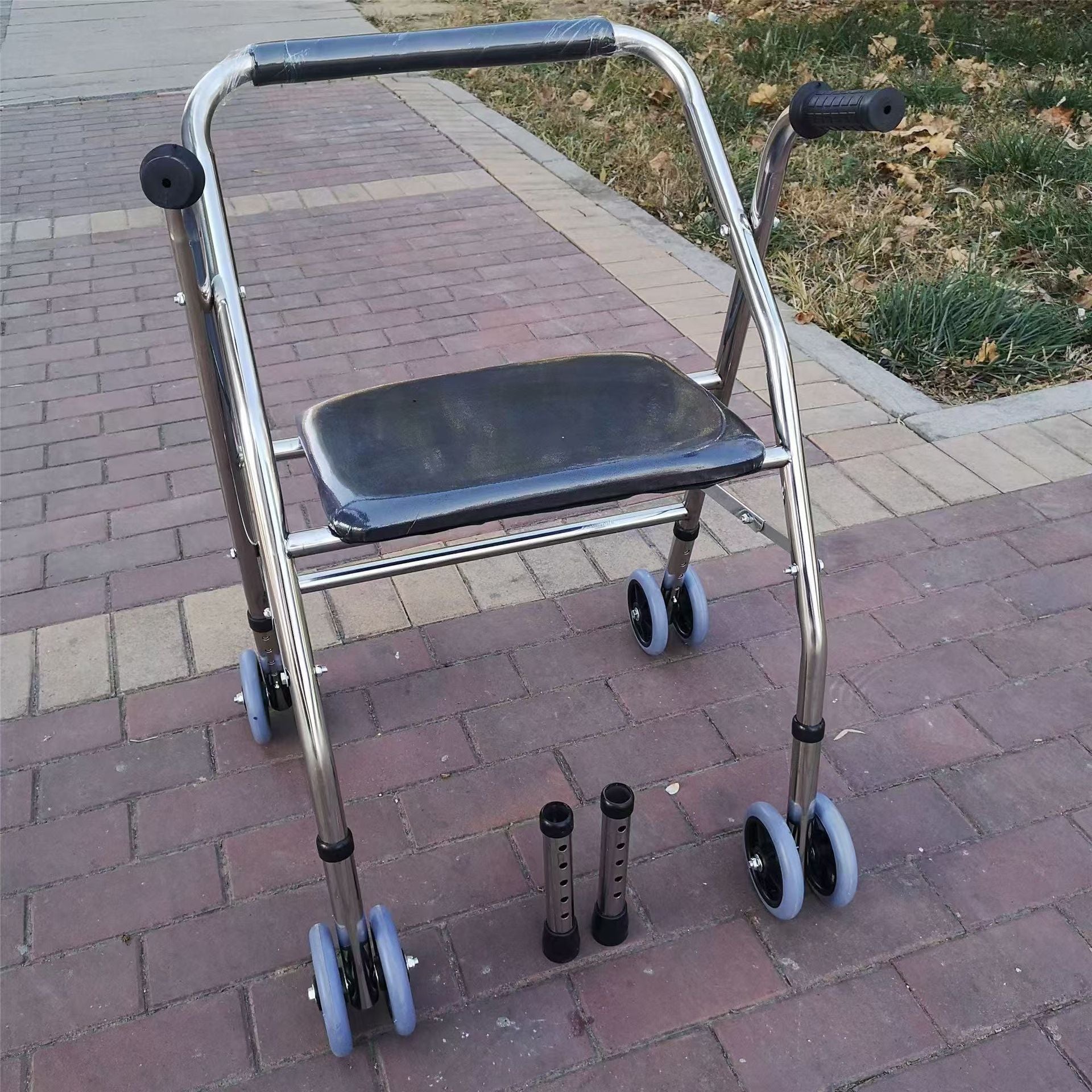 Adjustable Foldable Stainless Steel Mobility Aids for Disabled and Elderly