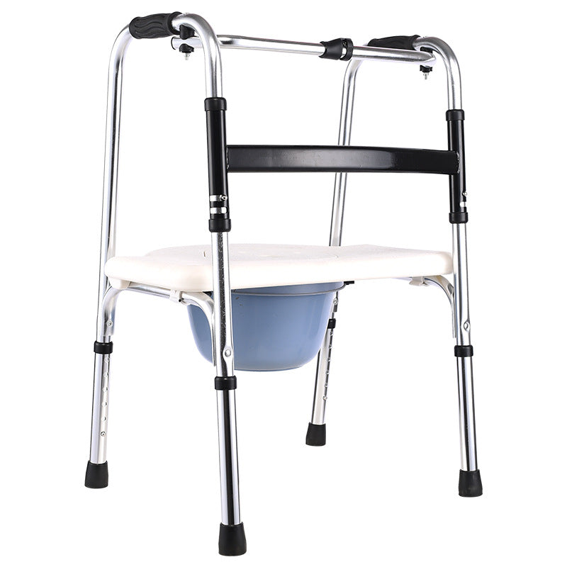 Foldable Aluminum Commode Chair for Elderly 铝直加白色坐便板