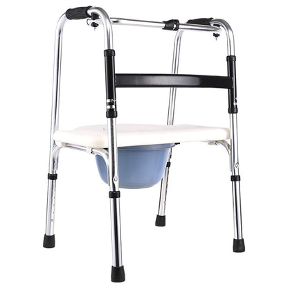 Foldable Aluminum Commode Chair for Elderly 铝直加白色坐便板