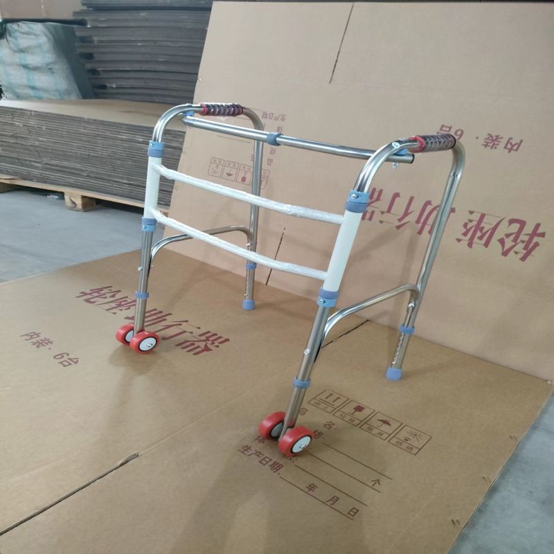 Sturdy Foldable Rolling Folding Walker for Elderly 带轮款