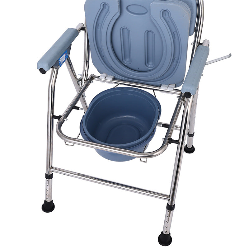 Sturdy Portable Commode Chair for Elderly and Pregnant