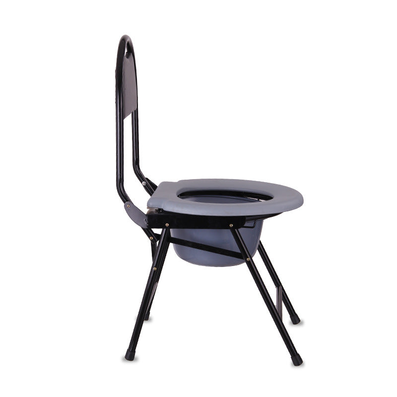 Portable Foldable Commode Chair for Elderly and Pregnant Women