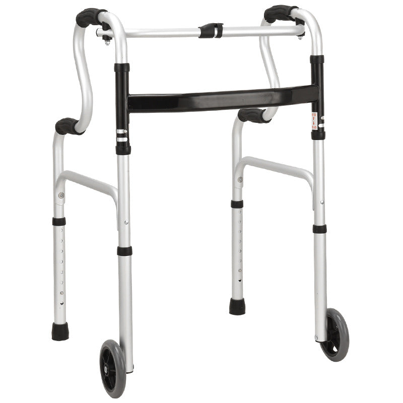 Sturdy Folding Walker for Elderly Mobility Aid