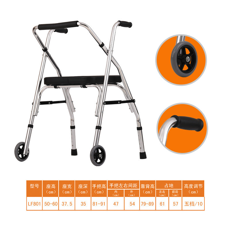 Adjustable Portable Folding Walker for Elderly 801