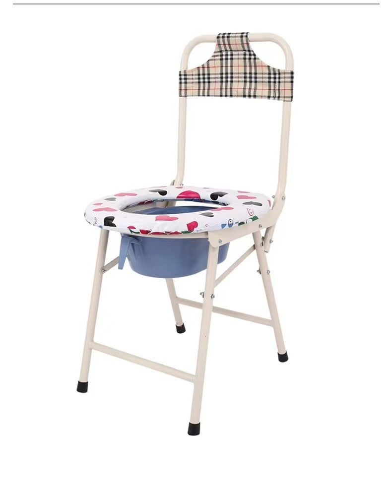 Portable Elderly Commode Chair