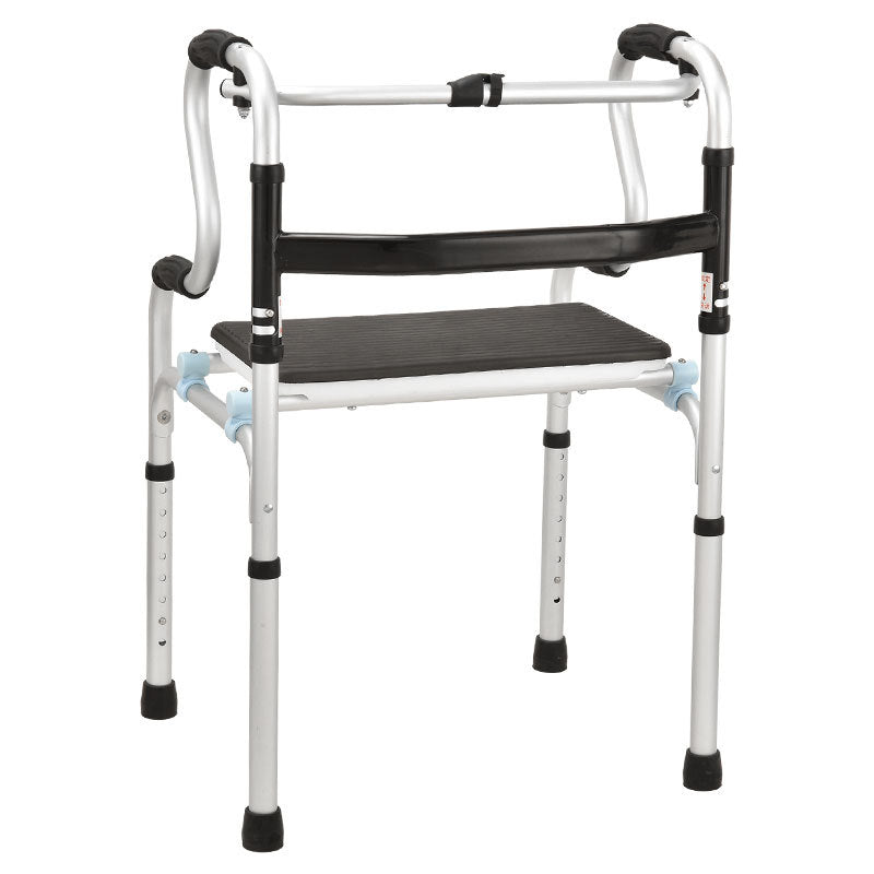 Sturdy Folding Walker for Elderly Mobility Aid