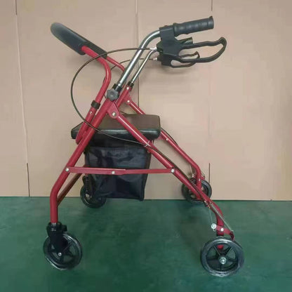 Lightweight Folding Walker with Seat and Basket for Elderly and Children 红