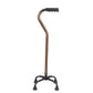 Adjustable Four-footed Carbon/Stainless Steel Walking Canes for Seniors