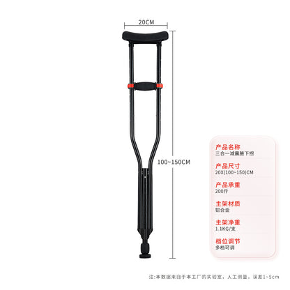 Adjustable Aluminum Alloy Crutches for Disabled Mobility YC8100HT1