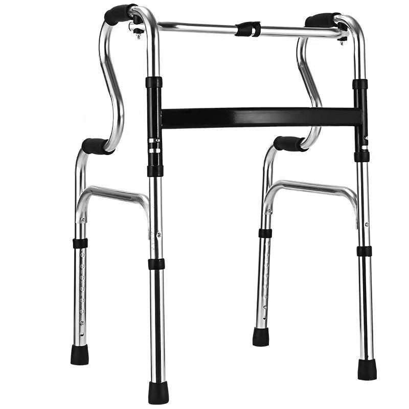 Lightweight Portable Folding Walker for Elderly 黑（弯管）