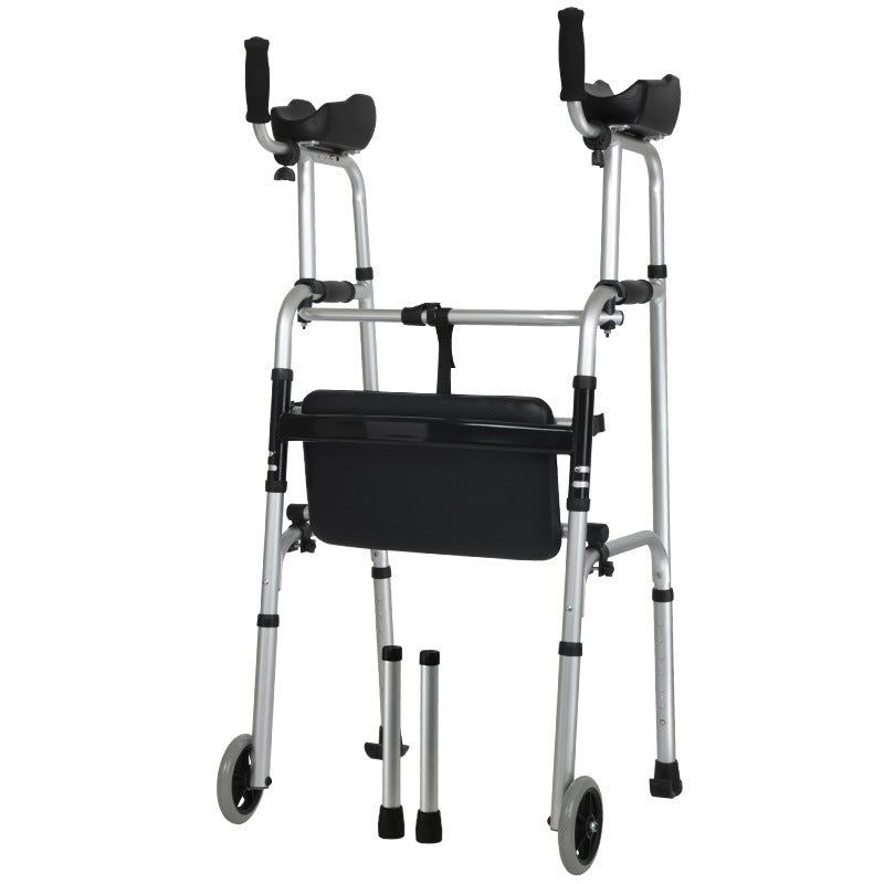 Lightweight Aluminium Wheelchair with Armrests for Disabled