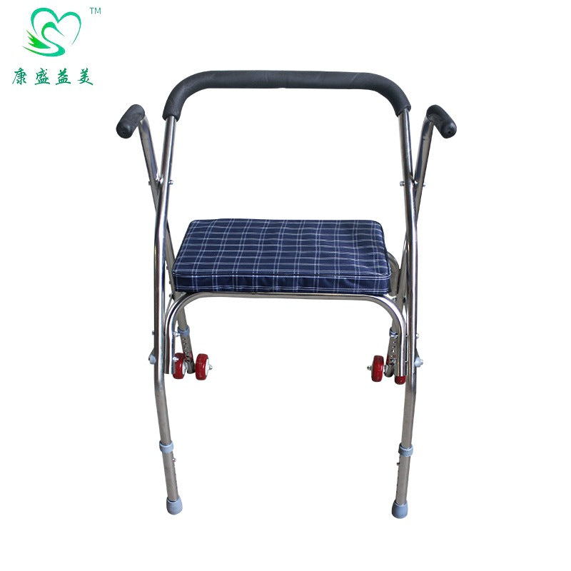 Sturdy Stainless Steel Disabled Mobility Aids 蓝格布面