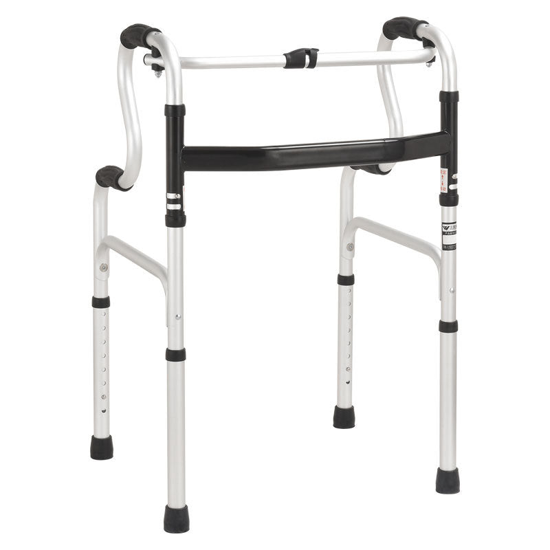 Sturdy Folding Walker for Elderly Mobility Aid