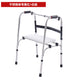 Sturdy, Portable, Adjustable Disabled Mobility Aids for Elderly 不锈钢单弯黑杠+白板