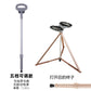 Lightweight Foldable Anti-slip Walking Canes for Seniors 银色手杖凳调节款自重0.8KG（承重300斤)