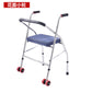 Adjustable Folding Walker with Stainless Steel Tubes 花面小轮 白